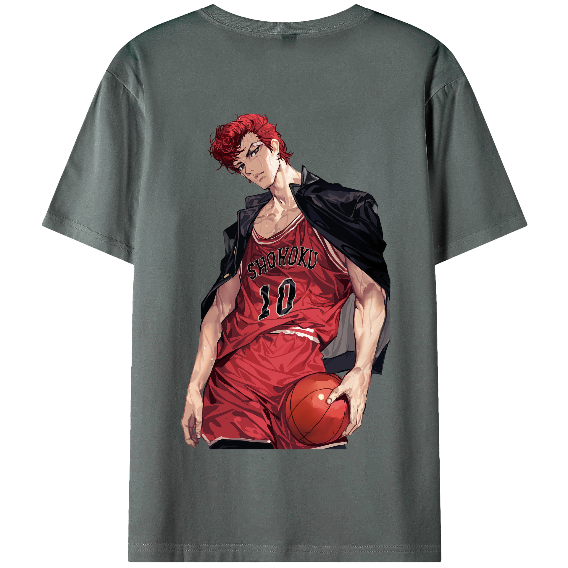 SLAM DUNK／スラムダンク 綿100％半袖Tシャツ（背面プリント）